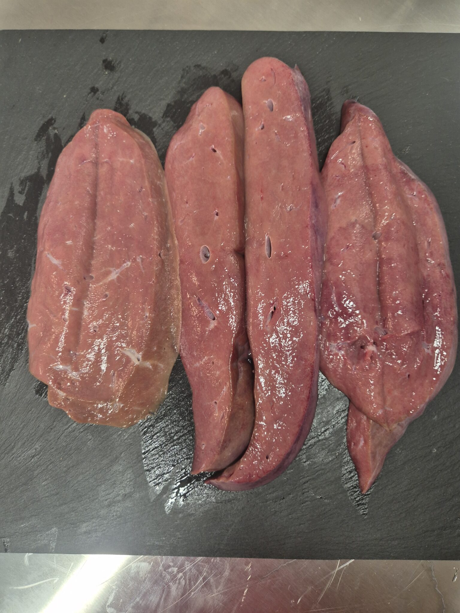 Foie de veau 4 tranches  800g